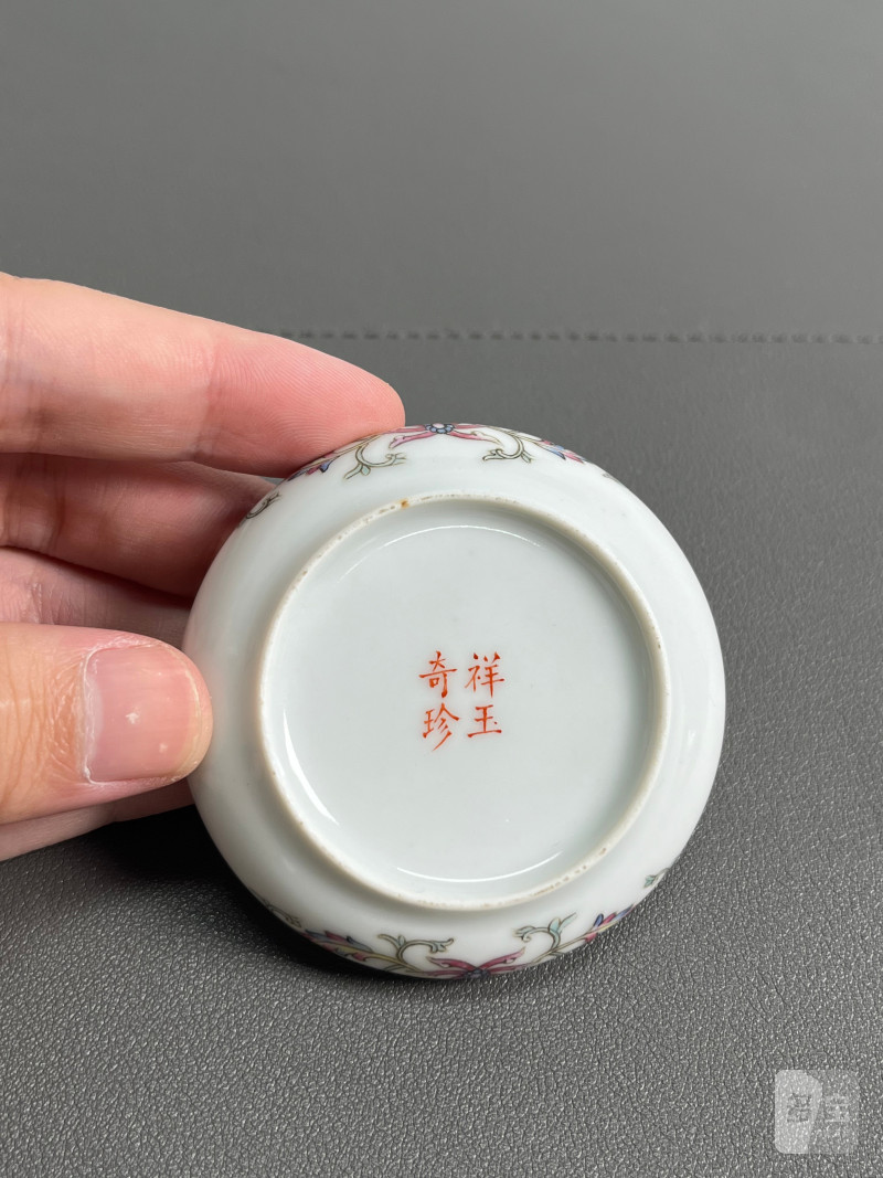 民国  粉彩高仕图印盒 - 图18